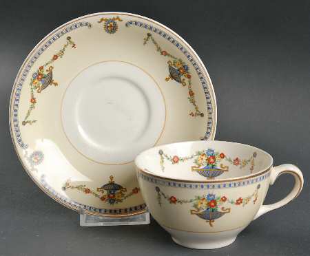Adam (Smooth) Flat Cup & Saucer Set by Johnson Brothers