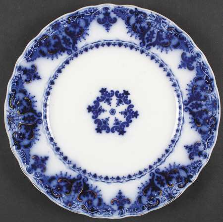 Albany Flow Blue (Gold Trim  and Accent) by Johnson Brothers