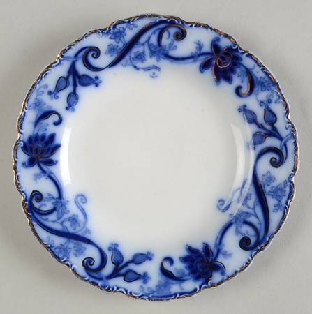 Andorra Flow Blue (Gold Accents) Bread & Butter Plate