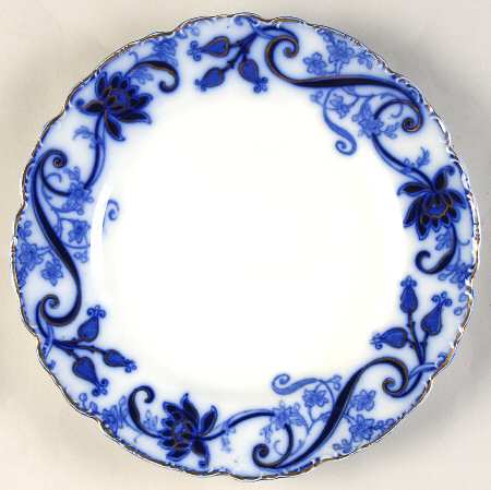 Andorra Flow Blue (Gold Accents) Salad Plate