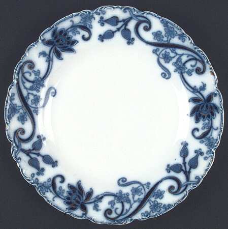 Andorra Flow Blue (Gold Accents) by Johnson Brothers