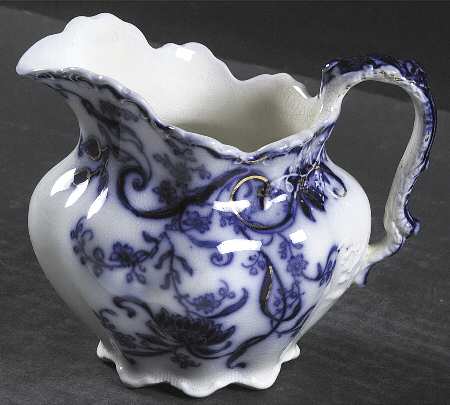 Andorra Flow Blue (Gold Accents) Creamer
