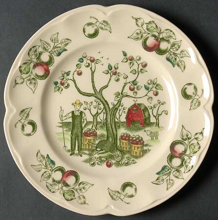 Apple Harvest Bread & Butter Plate