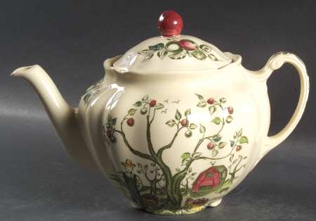 Apple Harvest Teapot & Lid