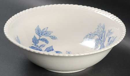 Appleblossom Blue 8" Round Vegetable Bowl