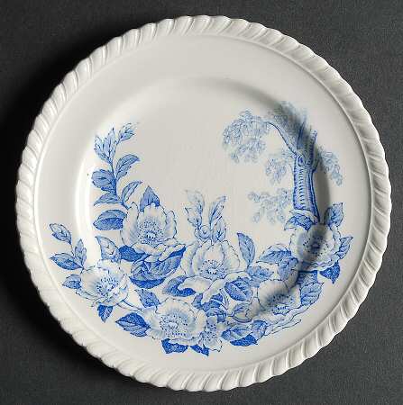 Appleblossom Blue Bread & Butter Plate