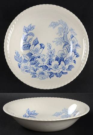 Appleblossom Blue Coupe Soup Bowl