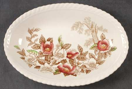 Appleblossom Brown Multicolor Relish/Gravy Underplate