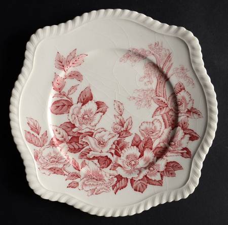 Appleblossom Pink Square Salad Plate