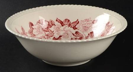 Appleblossom Pink 8" Round Vegetable Bowl