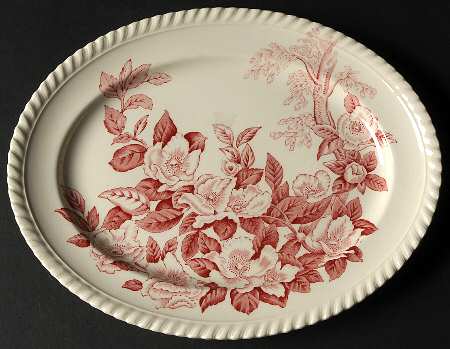 Appleblossom Pink 10" Oval Serving Platter