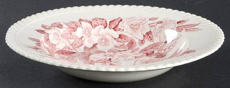 Appleblossom Pink Rim Soup Bowl
