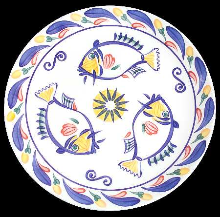 Aquabatic Cake Plate by Johnson Brothers