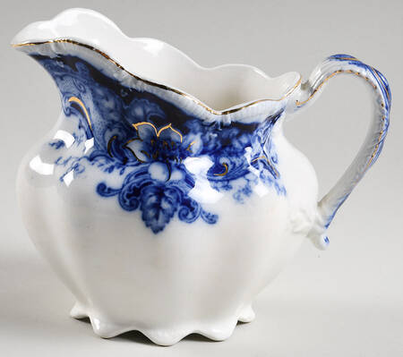 Argyle Blue (Flow Blue) Creamer