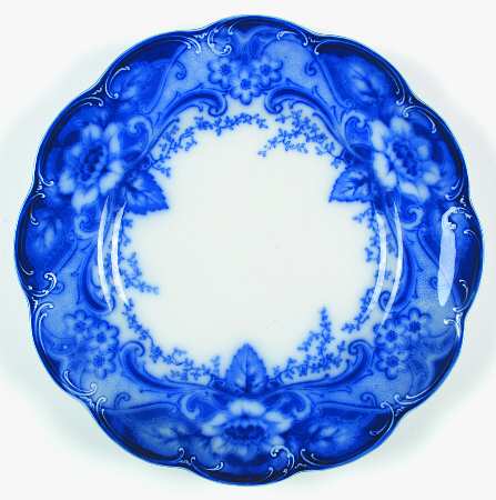 Argyle Blue (Flow Blue) by Johnson Brothers