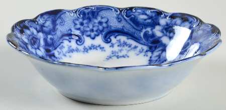 Argyle Blue (Flow Blue) Coupe Cereal Bowl