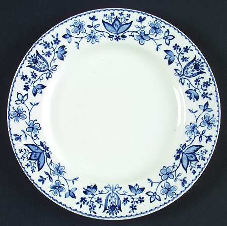 Ashford Blue Bread & Butter Plate