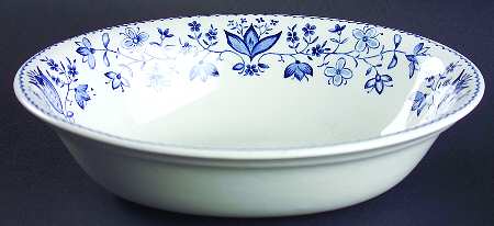Ashford Blue 8" Oval Vegetable Bowl