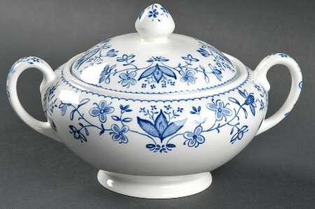 Ashford Blue Sugar Bowl & Lid