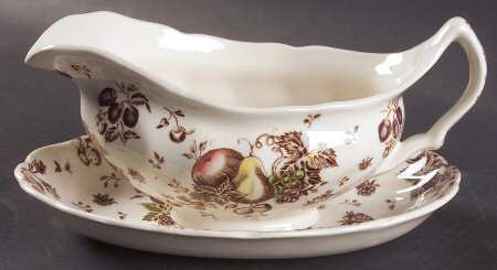 Autumn's Delight Gravy Boat & Underplate/Relish