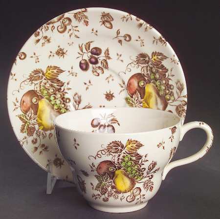Autumn's Delight Oversized Cup & Saucer Set