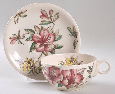 Azalea Flat Cup & Saucer Set