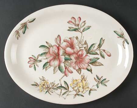 Azalea 14" Oval Serving Platter