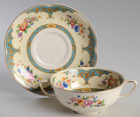 Belgravia Flat Cream Soup Bowl & Saucer Set