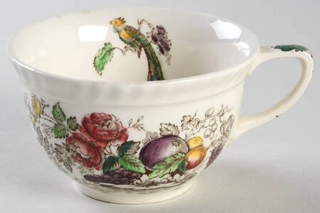 Bird of Paradise Brown Multicolor Flat Cup
