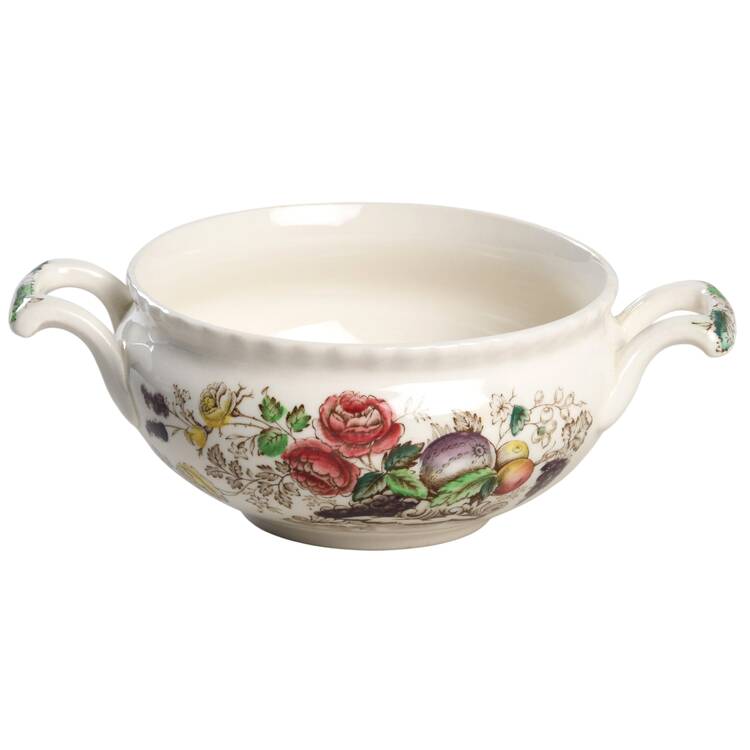 Bird of Paradise Brown Multicolor Sugar Bowl No Lid