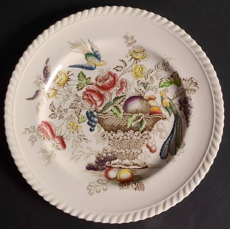 Bird of Paradise Brown Multicolor Luncheon Plate