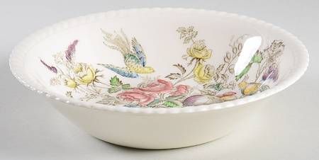 Bird of Paradise Brown Multicolor Coupe Soup Bowl