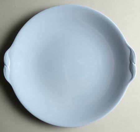 Blue Cloud Handled Cake Plate
