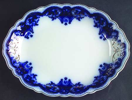 The Blue Danube 10" Oval Serving Platter