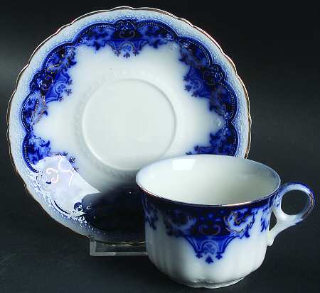 The Blue Danube Flat Cup & Saucer Set