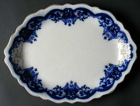 The Blue Danube 12" Oval Serving Platter