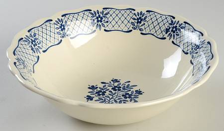 Blue Jardin 8" Round Vegetable Bowl