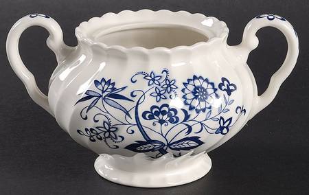 Blue Nordic Sugar Bowl No Lid