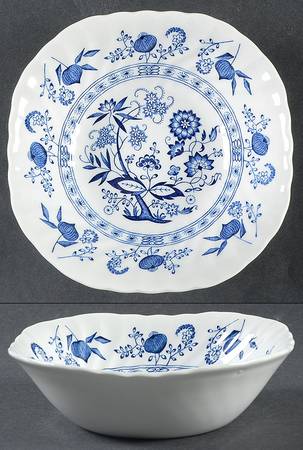 Blue Nordic Square Cereal Bowl