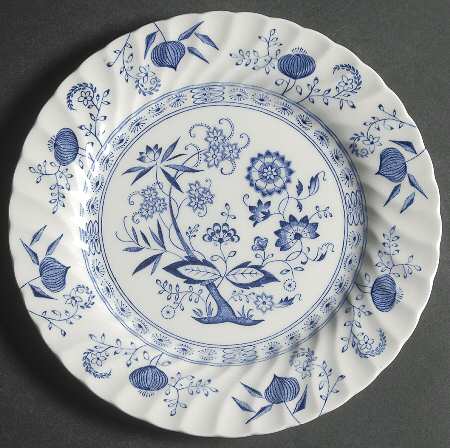 Blue Nordic Luncheon Plate