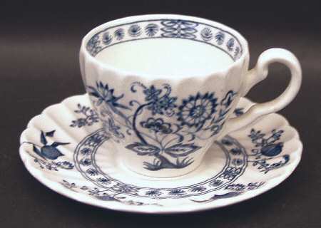 Blue Nordic Flat Demitasse Cup & Saucer Set