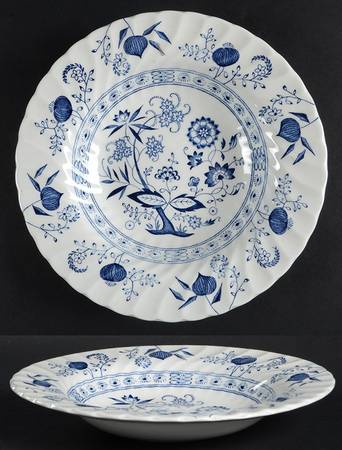 Blue Nordic Rim Soup Bowl