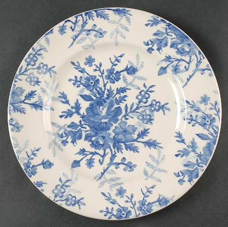 Blue Tapestry Luncheon Plate