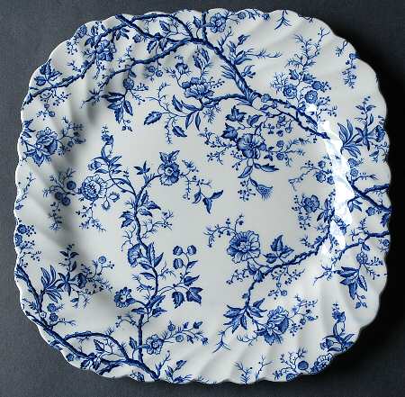 Bradbury Blue Square Salad Plate