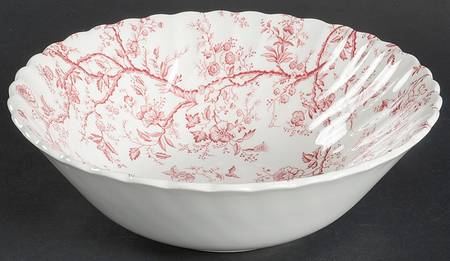 Bradbury Red 8" Round Vegetable Bowl