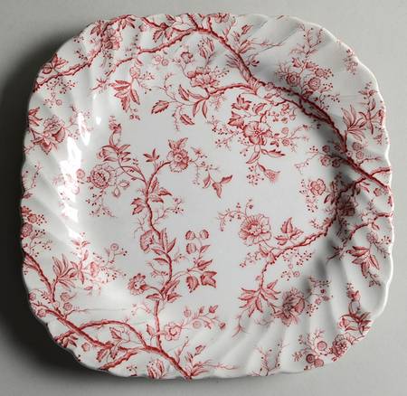 Bradbury Red Square Salad Plate