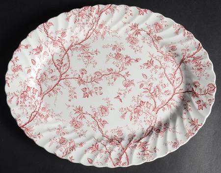 Bradbury Red 12" Oval Serving Platter