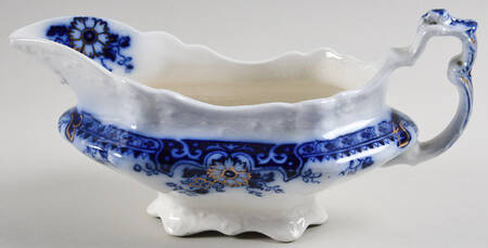 Brooklyn Flow Blue Gravy Boat