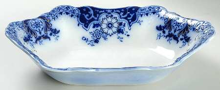 Brooklyn Flow Blue 9" Oval Vegetable Bowl