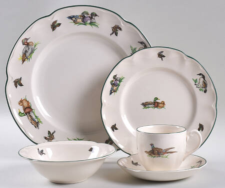 Brookshire (Made in England, Earthenware) 5 Piece Place Setting